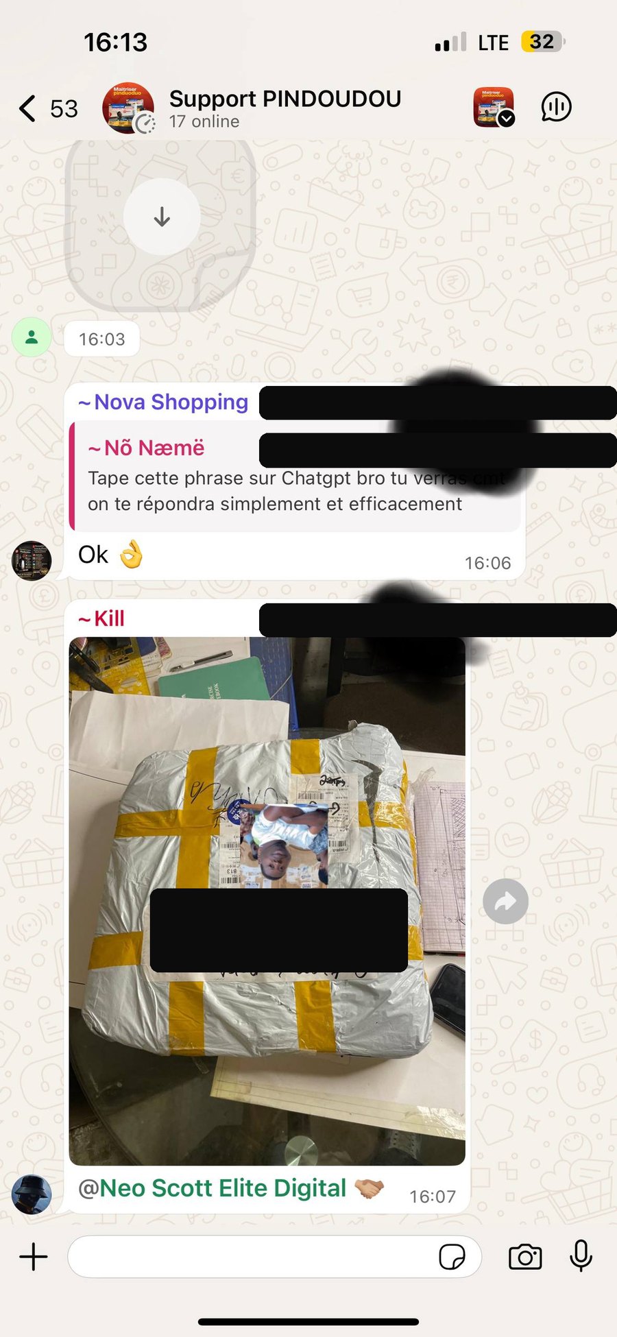 Colis reçu — merci coach